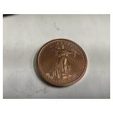 One AVDP ounce .999 Copper round