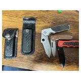 (3) knives (3) holders