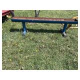 Blue heavy duty trough feeder