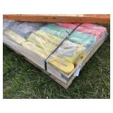 Pallet of webbing slings