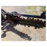 Quick attach trencher for mini skid steer