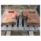 (6) IH Large handle suitcase weights, 100 lbs each