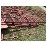 Racks for hay wagon