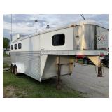 Exiss 3-horse Slant  trailer