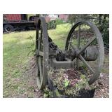 Ball Conversion yard art originally steam