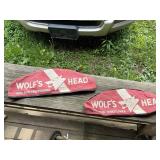 (2) Wolfs Head grease monkey caps