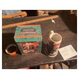 1994 Budweiser holiday stein, box has old price