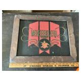Michelob beer sign in frame