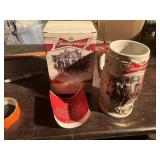 2014 Budweiser holiday stein