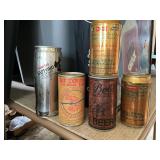 Vintage beer cans