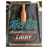 Miller Genuine Dlight beer light up sign