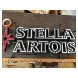 Stella Artois neon bar sign