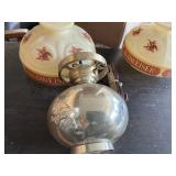 Budweiser wall light with )2) plastic globes