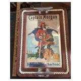 Captain Morgan spiced rum mirrored bar sign