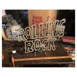 Rolling Rock neon beer sign, unit does not light