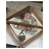 Miller High Life Fox mirrored bar sign