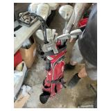 Set of golf clubs