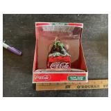 Blown glass Coca Cola Christmas ornament