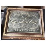 Canadian Club Whisky  sign in a frame