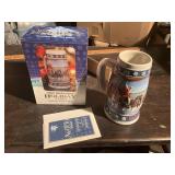 1995 Budweiser holiday stein