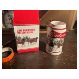 2016 Budweiser holiday stein