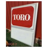 48" X 60"  Toro lighted sign. Double sided. Made