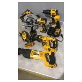 Bag Of Dewalt Tools And 2 Batteries