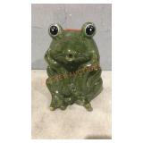 Ceramic Pond Frog, 10 inch tall