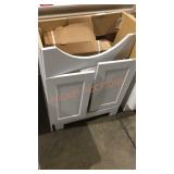 24" White Vanity, Sink included