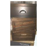 Set of Wooden Drawers, 13" wide