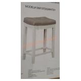 Linon Dove Grey Fabric Counter Stool