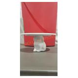 Ceramic Bunny Cake Stand 9.25"