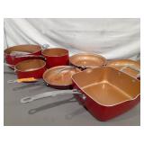 Gotham Steel Pots and Pans 8 pc set