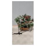 Christmas Greens Hanging Basket