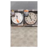 10" Wall Clocks, Set of 2