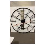 24" Open Face Metal Clock