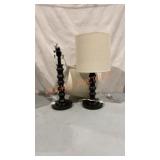 Pair Table Lamps 14"