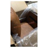 Hearth & Hand Leather Chair With Pillow