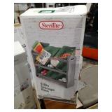 Sterilite 9 Bin Storage Rack 30 1/2" W x 15" D x