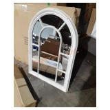 Zeugma white/gold distressed Wall Mirror 41 1/2"