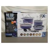 Blue Diamond Enhanced Cermic Non stick Pot and