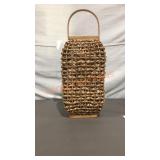 Melrose Wicker Lantern With Glass Insert