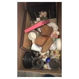 Box of Cups, Pictures and more. Sold as is. No