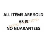 All Items Are Sold As Is, No Guarantees