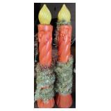 Pair Christmas Candle Blow Molds