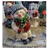Snow Boarding Snowman
