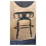 24" Red Sparkle Bar Stool