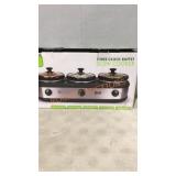 Tru 3 Crock Buffet Slow Cooker