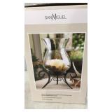 SanMiguel Hurricane Glass Jar