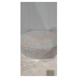 Homepop Mid Mod Oval Ottoman